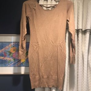 Tan body con dress
